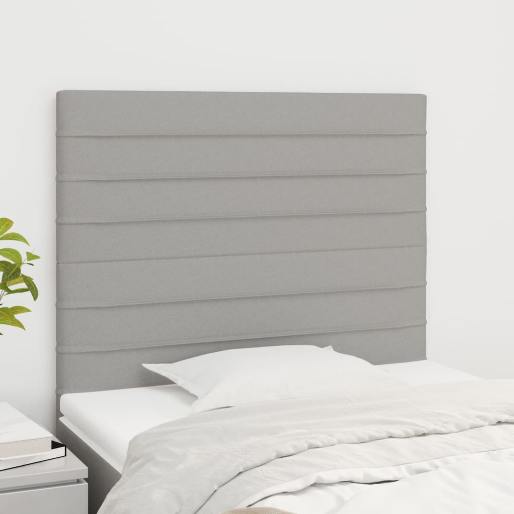 Uzglavlje svijetlosivo 90x5x118/128 cm tkanina