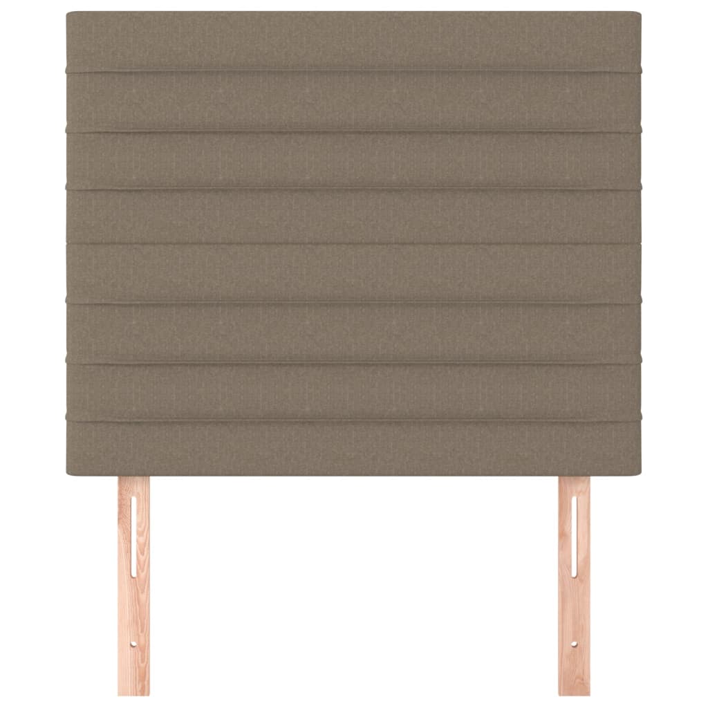 Uzglavlje boje taupe 90x5x118/128 cm tkanina