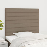 Uzglavlje boje taupe 90x5x118/128 cm tkanina