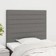 Uzglavlje tamno sivo 100x5x118/128 cm tkanina