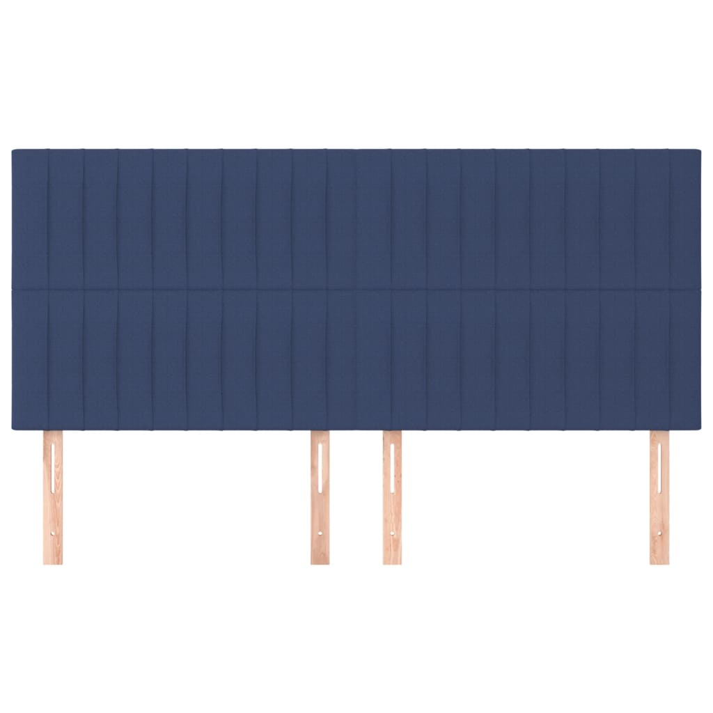 Uzglavlje plavo 180x5x118/128 cm tkanina