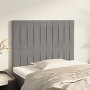 Uzglavlje svijetlosivo 90x5x118/128 cm baršunasto