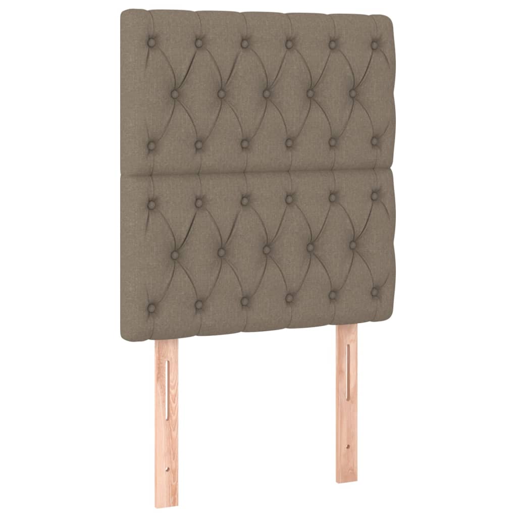 Uzglavlje boje taupe 80x7x118/128 cm tkanina