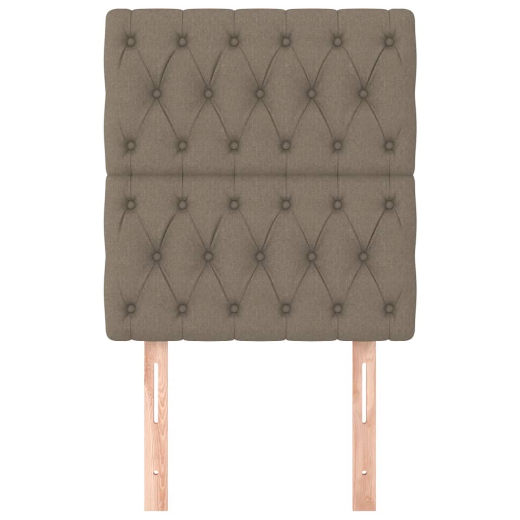 Uzglavlje boje taupe 80x7x118/128 cm tkanina