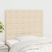 Uzglavlje krem boje 80x5x118/128 cm tkanina