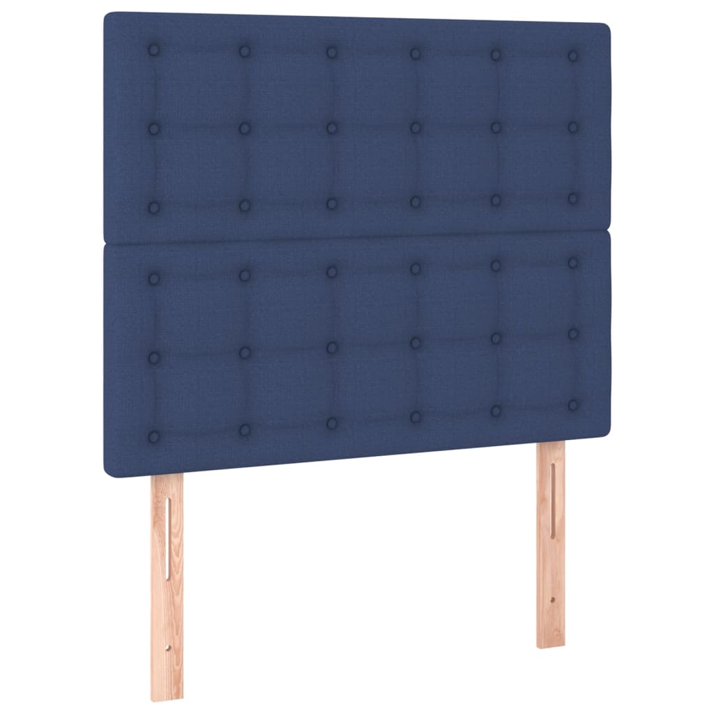 Uzglavlje plavo 80x5x118/128 cm tkanina