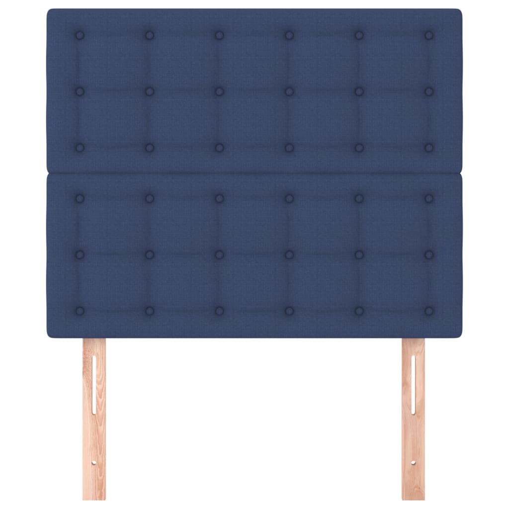Uzglavlje plavo 100x5x118/128 cm tkanina