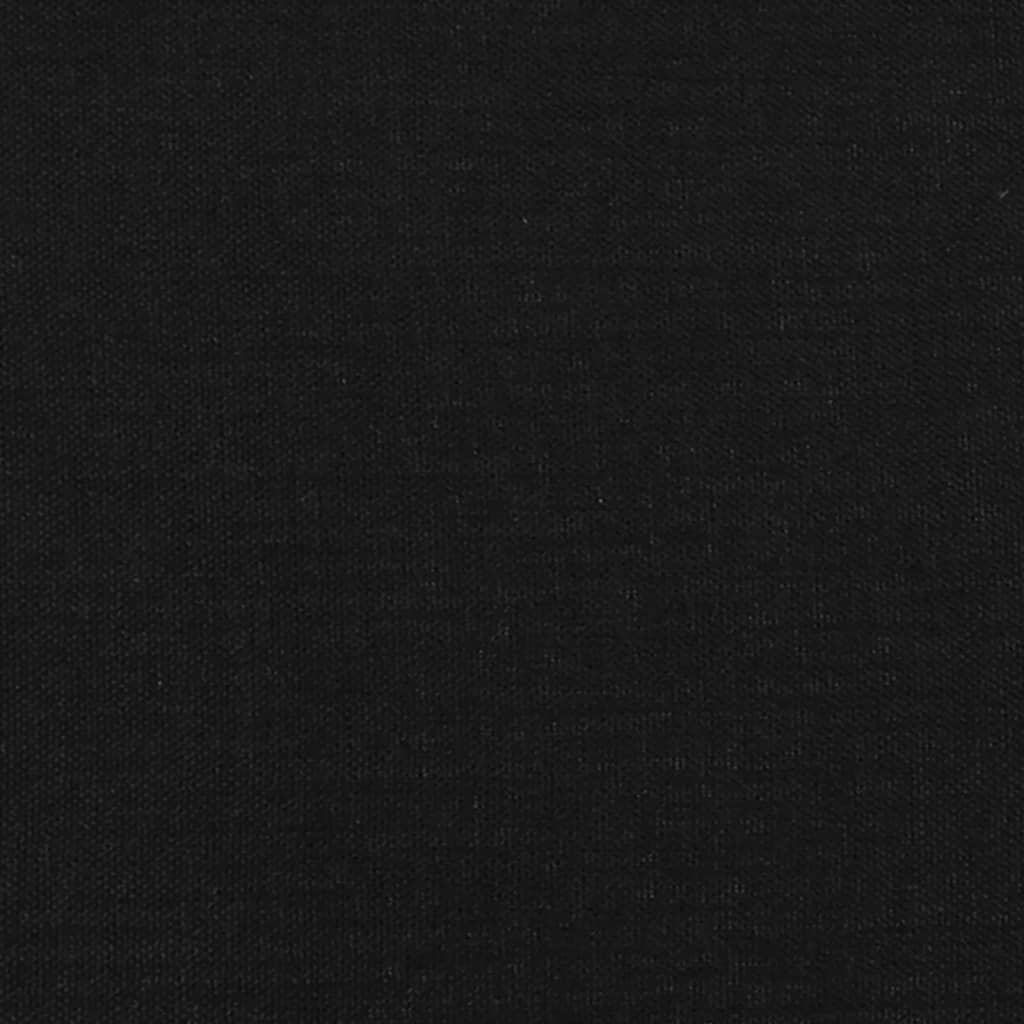 Uzglavlje Crno 160x5x118/128 cm Tkanina