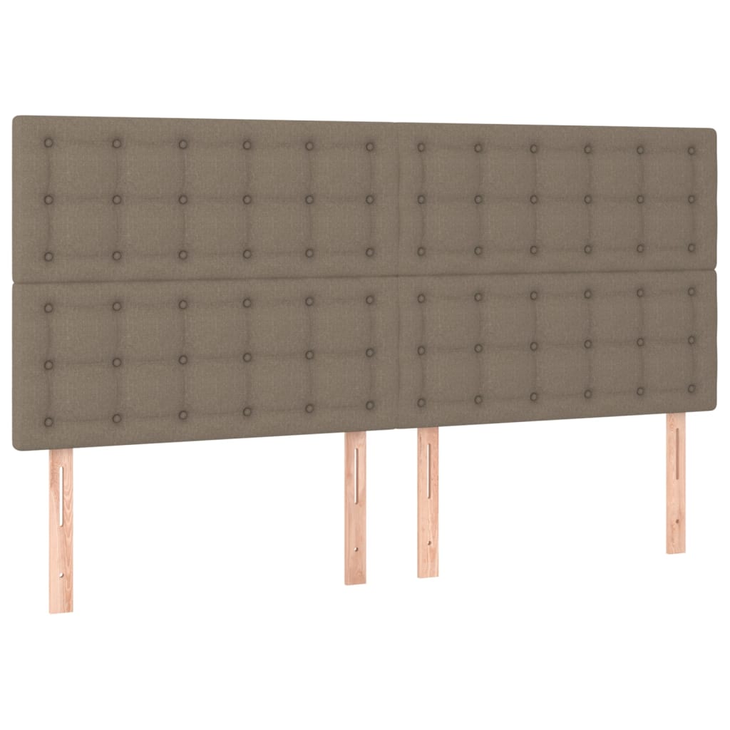 Uzglavlje boje taupe 160x5x118/128 cm tkanina