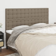 Uzglavlje boje taupe 160x5x118/128 cm tkanina
