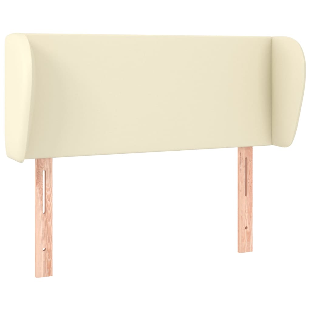 Uzglavlje s ušima krem 103x23x78/88 cm od od umjetne kože