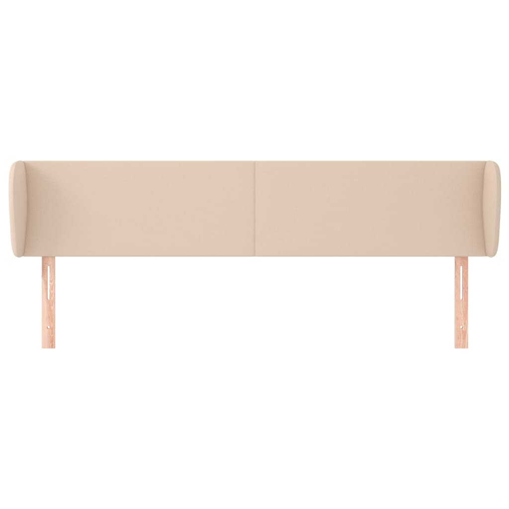 Uzglavlje s ušima boja cappuccina 183x23x78/88 cm umjetna koža