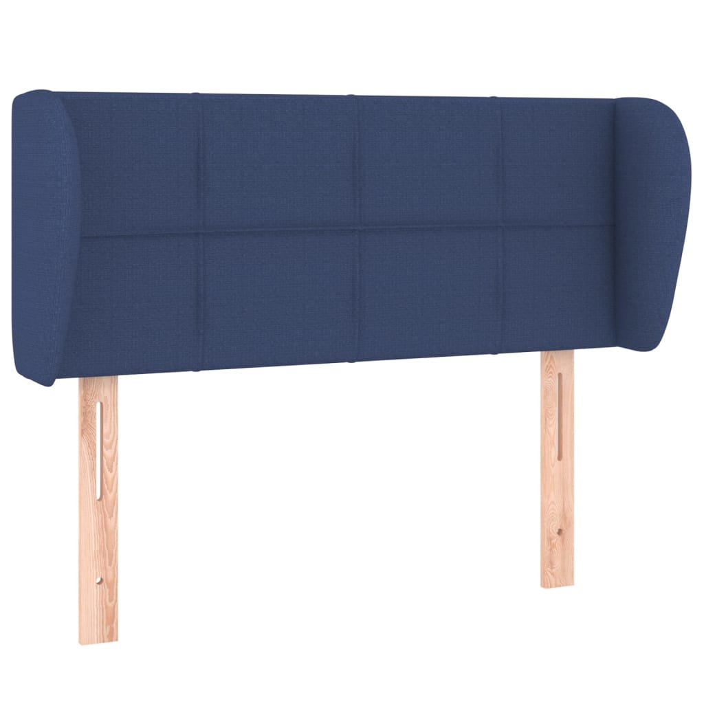 Uzglavlje s ušima plavo 83x23x78/88 cm od tkanine
