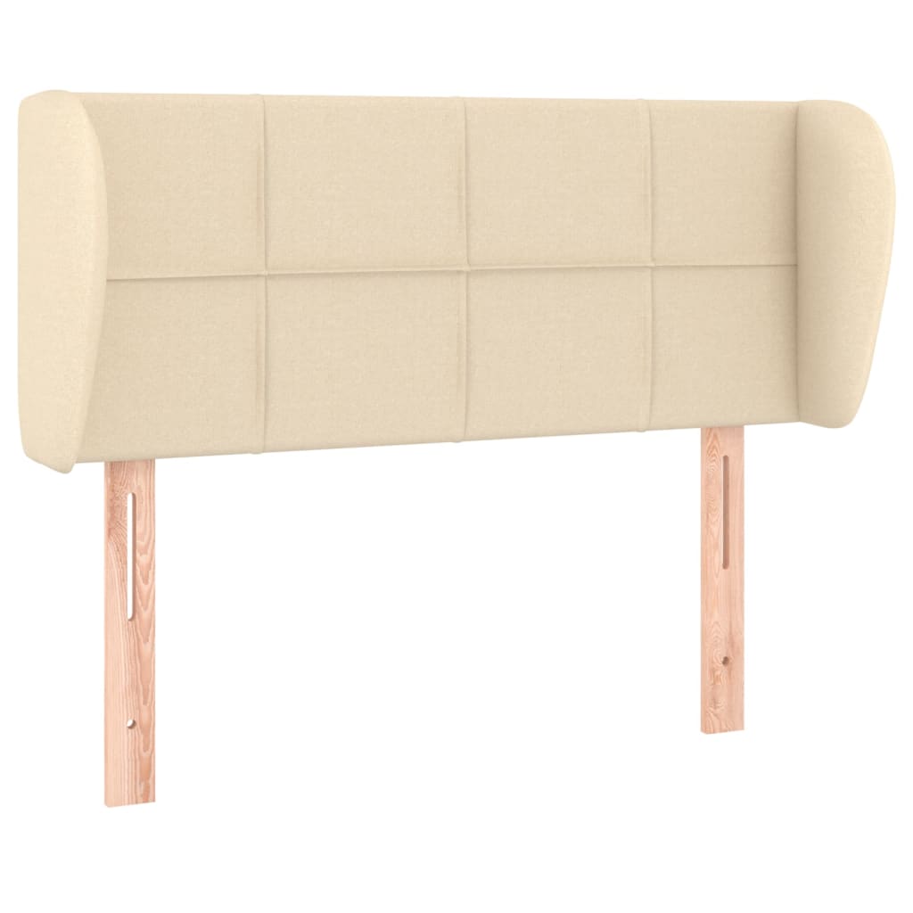 Uzglavlje s ušima krem 93x23x78/88 cm od tkanine
