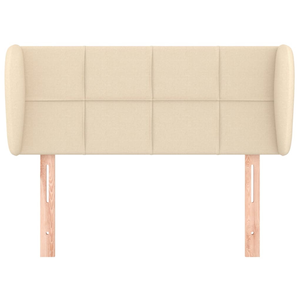 Uzglavlje s ušima krem 93x23x78/88 cm od tkanine