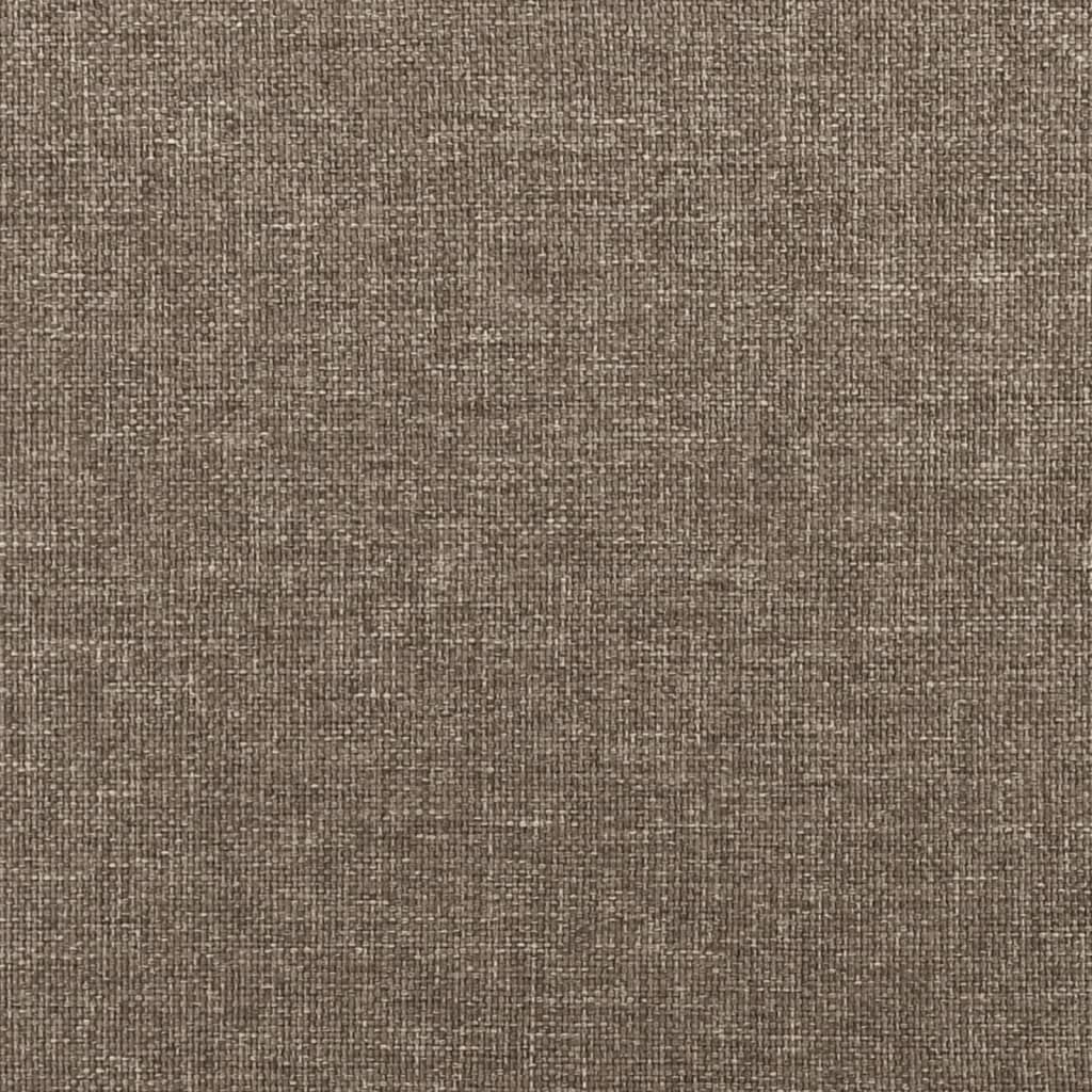 Uzglavlje s ušima smeđesivi 163x23x78/88 cm od tkanine