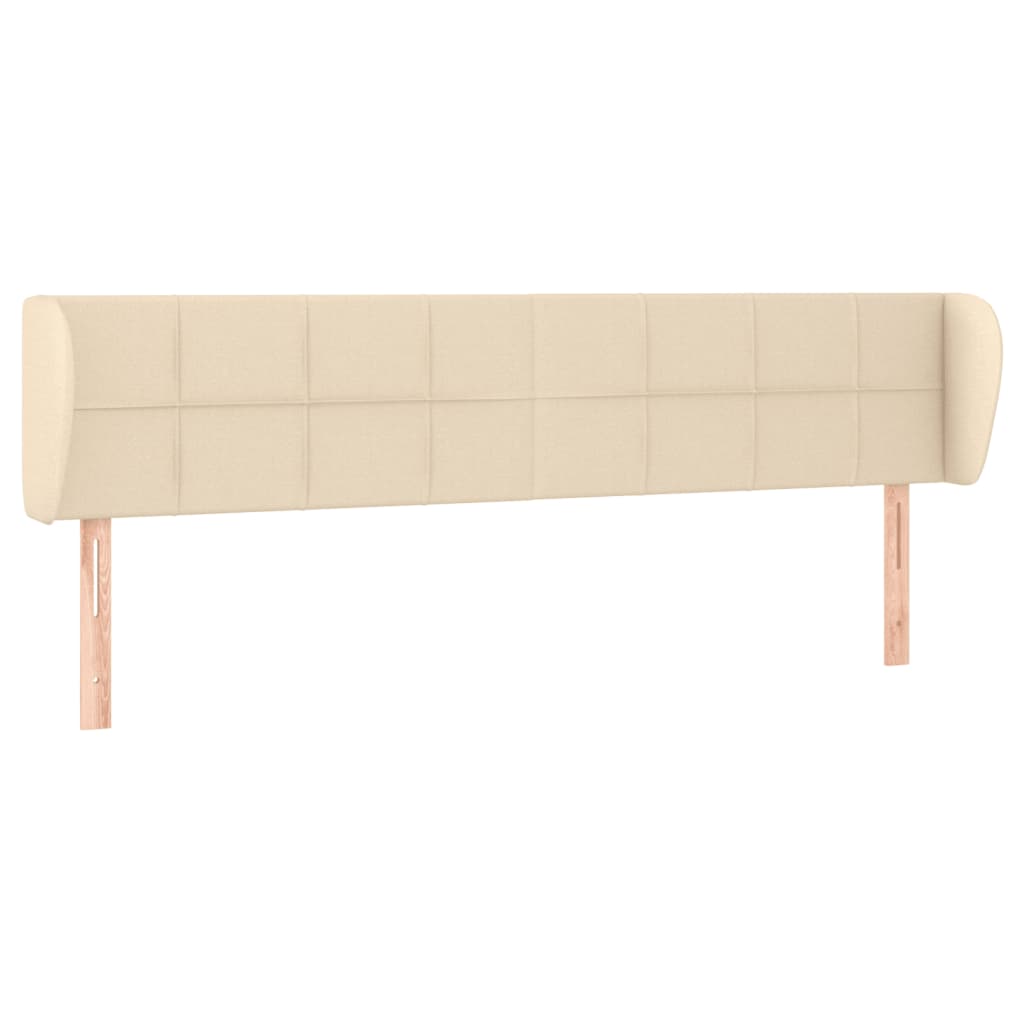 Uzglavlje s ušima krem 203x23x78/88 cm od tkanine