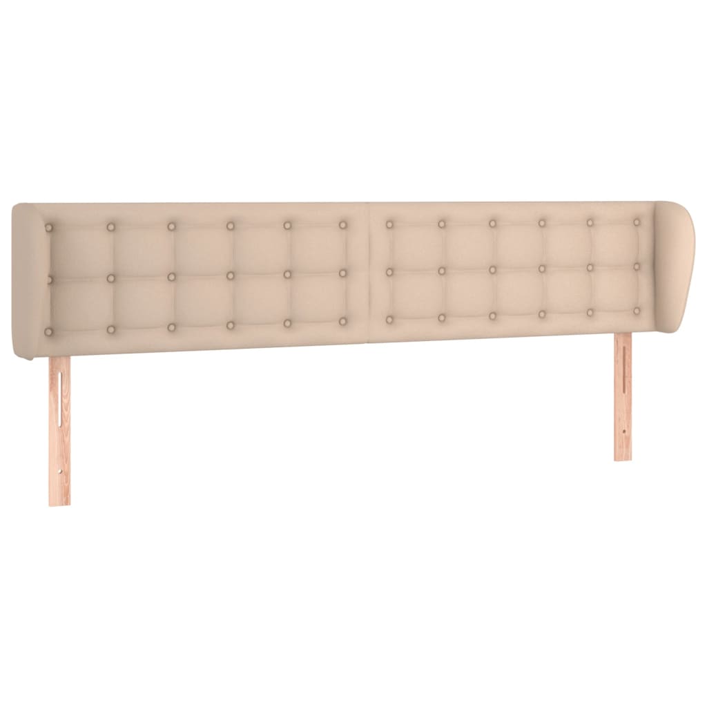 Uzglavlje s ušima boja cappuccina 183x23x78/88 cm umjetna koža