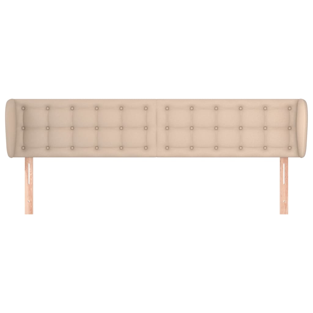 Uzglavlje s ušima boja cappuccina 183x23x78/88 cm umjetna koža