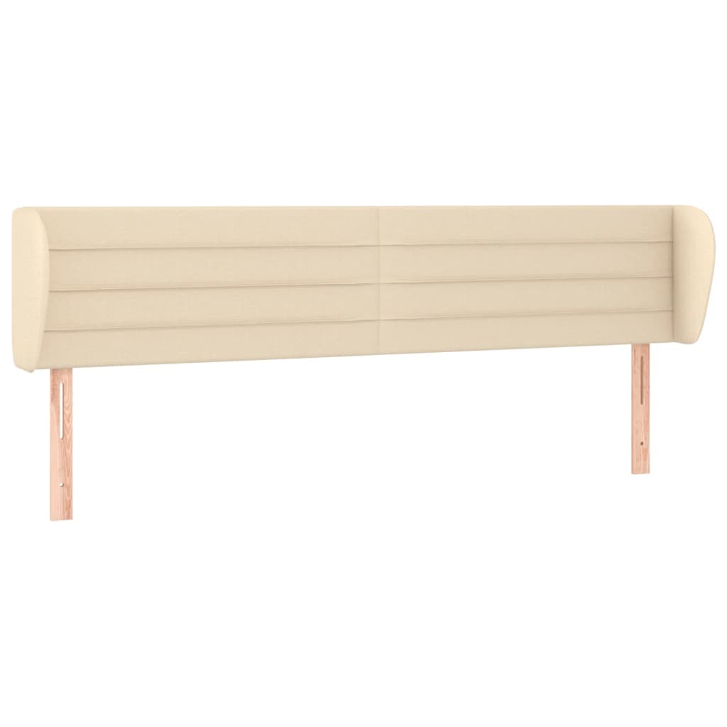 Uzglavlje s ušima krem 203x23x78/88 cm od tkanine