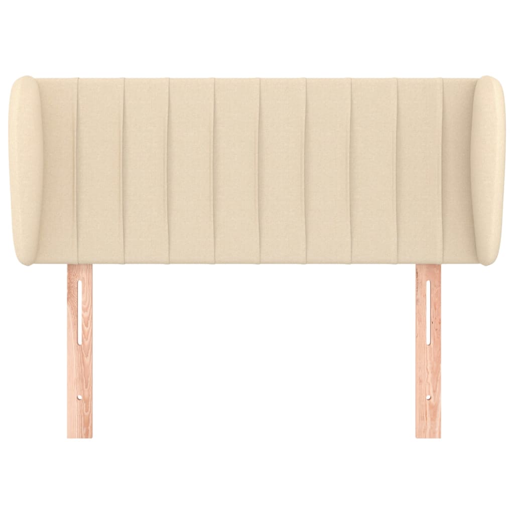 Uzglavlje s ušima krem 83x23x78/88 cm od tkanine