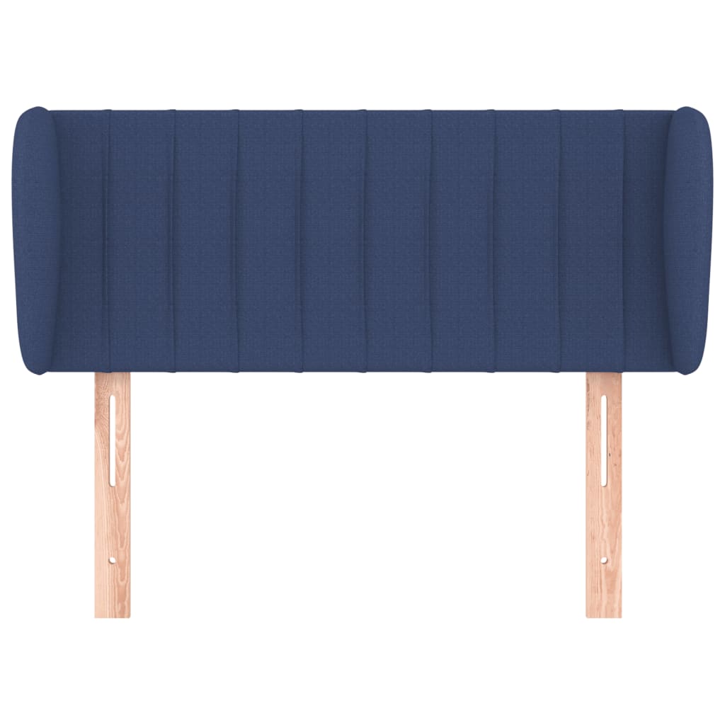 Uzglavlje s ušima plavo 83x23x78/88 cm od tkanine