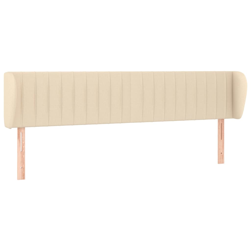 Uzglavlje s ušima krem 163x23x78/88 cm od tkanine