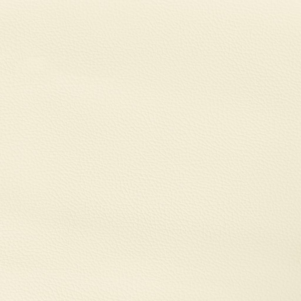 Uzglavlje s ušima krem 183x23x118/128 cm od umjetne kože