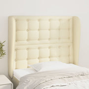 Uzglavlje s ušima krem 93x23x118/128 cm od umjetne kože