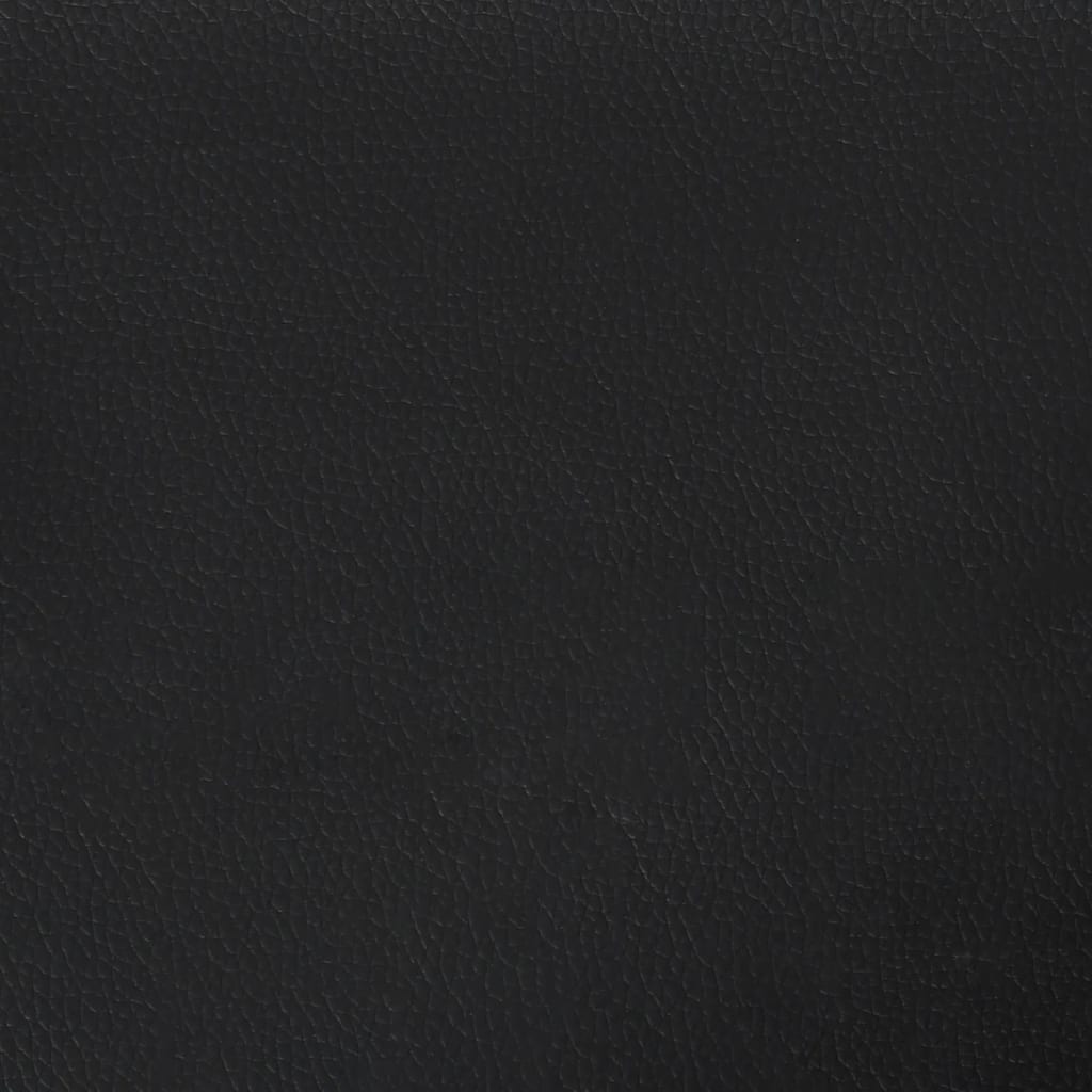 Uzglavlje s ušima crno 103x23x118/128 cm od umjetne kože