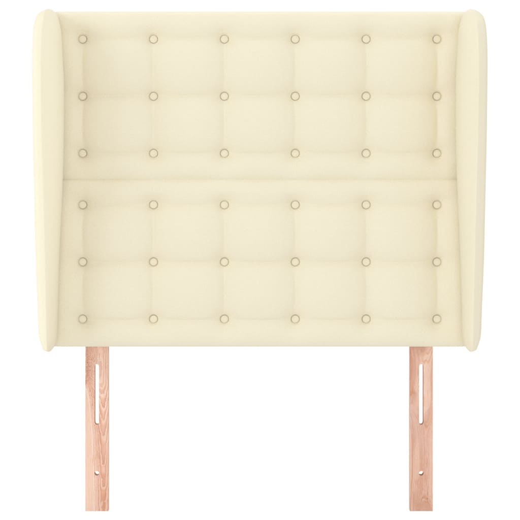 Uzglavlje s ušima krem 103x23x118/128 cm od umjetne kože