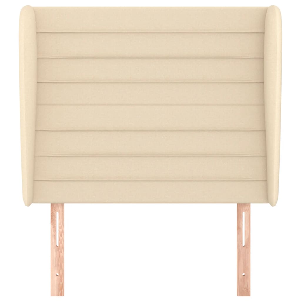 Uzglavlje s ušima krem 83 x 23 x 118/128 cm od tkanine