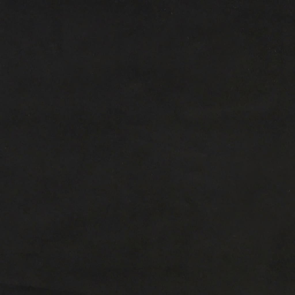 Uzglavlje s ušima crno 83 x 23 x 118/128 cm baršunasto