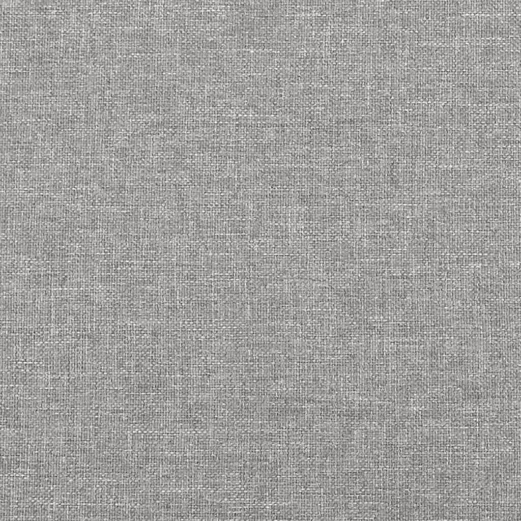 Uzglavlje s ušima svjetlosivo 203x23x118/128 cm baršunasto