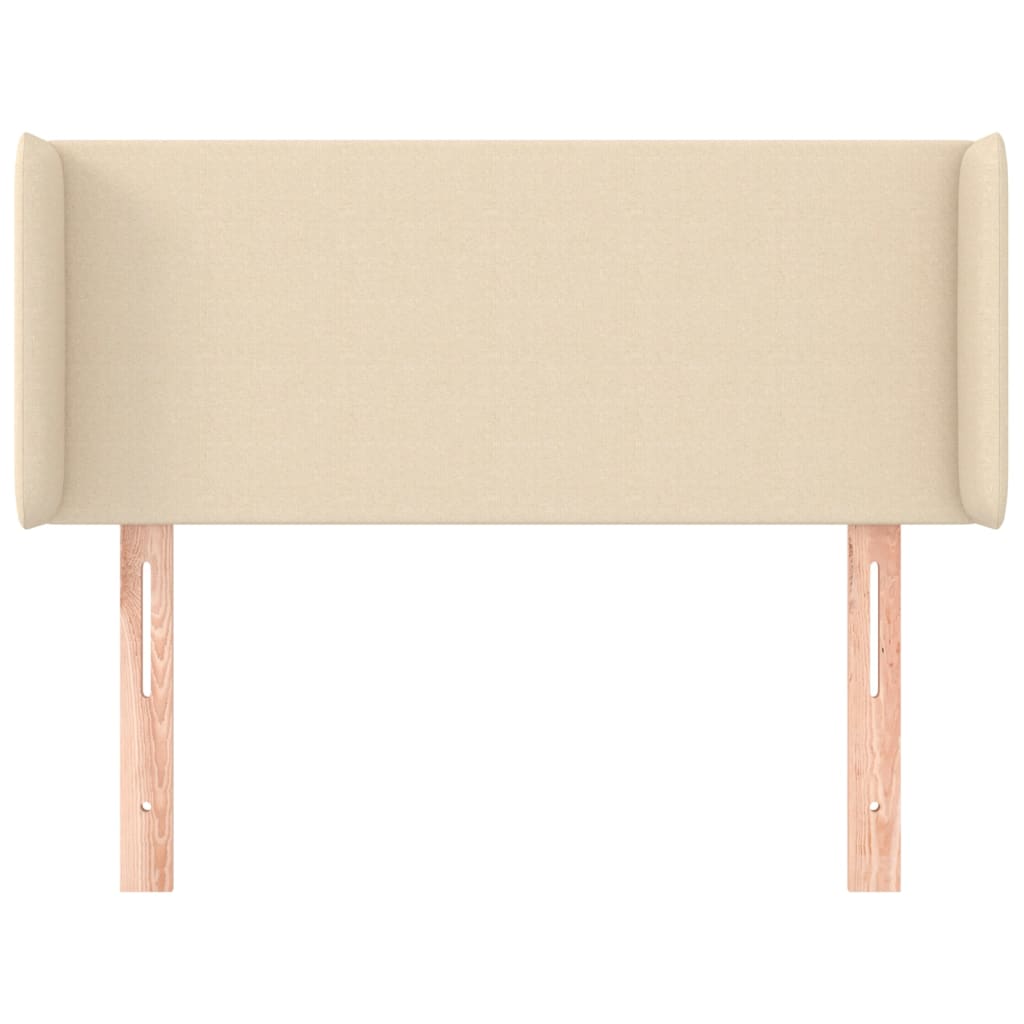 Uzglavlje s ušima krem 83x16x78/88 cm od tkanine
