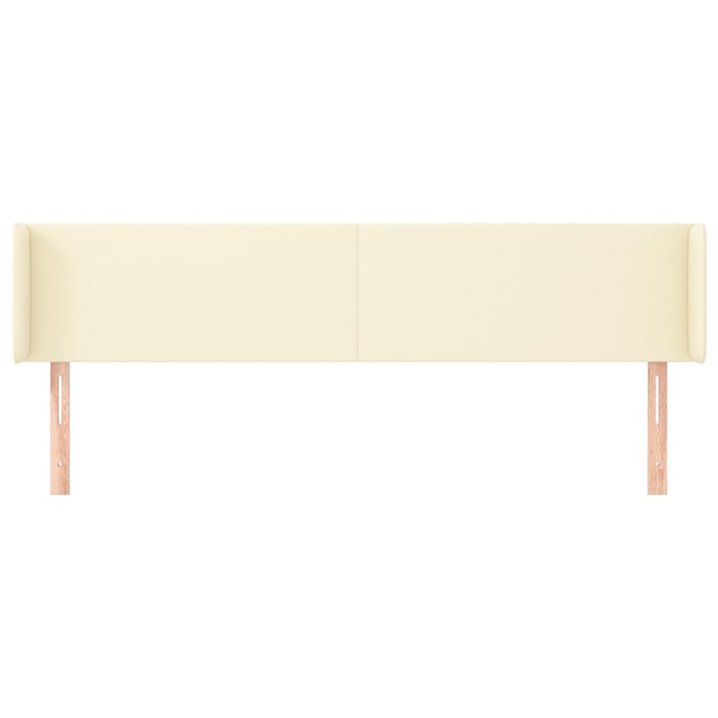 Uzglavlje s ušima krem 203x16x78/88 cm od umjetne kože