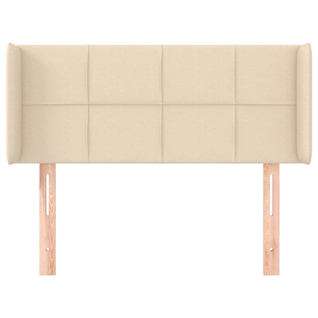 Uzglavlje s ušima krem 83x16x78/88 cm od tkanine