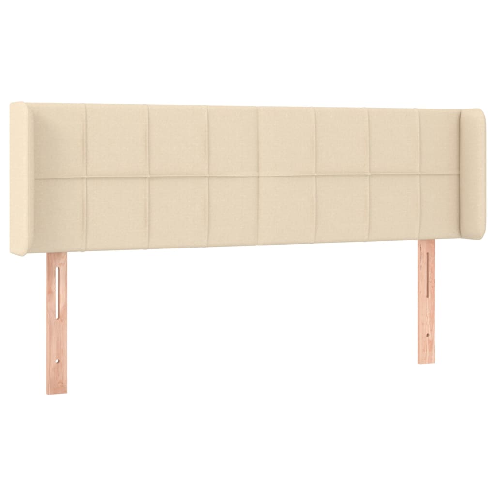 Uzglavlje s ušima krem 147x16x78/88 cm od tkanine