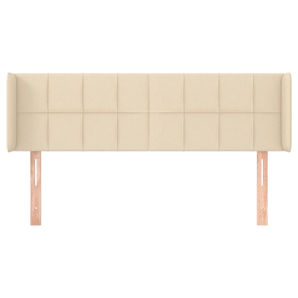 Uzglavlje s ušima krem 147x16x78/88 cm od tkanine