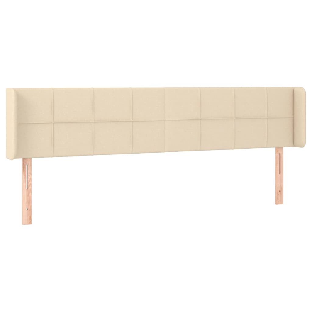 Uzglavlje s ušima krem 163x16x78/88 cm od tkanine