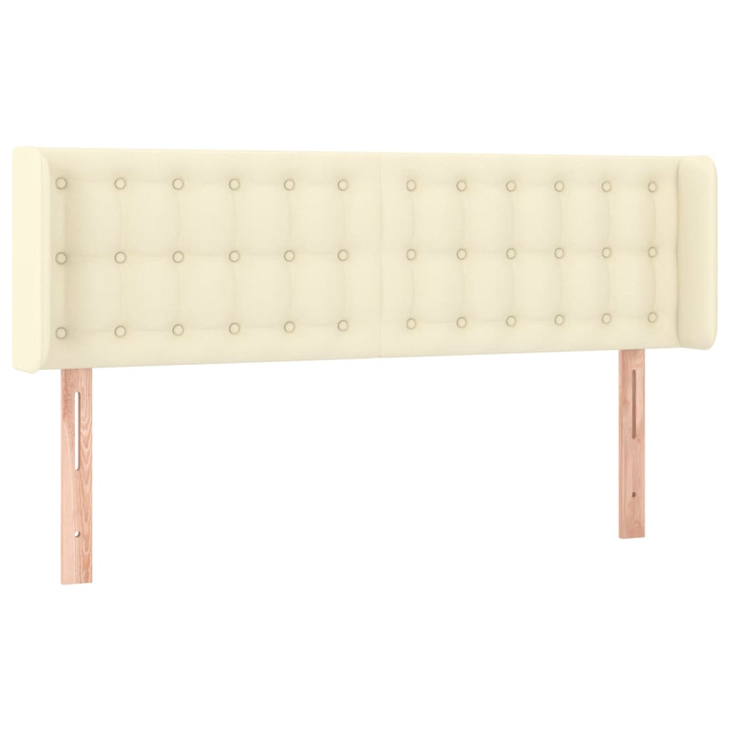 Uzglavlje s ušima krem 147x16x78/88 cm od od umjetne kože