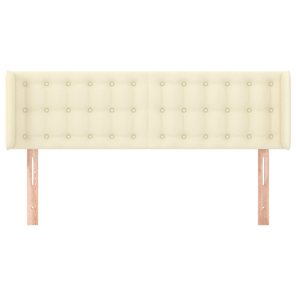 Uzglavlje s ušima krem 147x16x78/88 cm od od umjetne kože