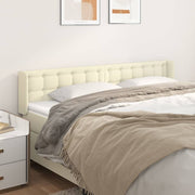 Uzglavlje s ušima krem 183x16x78/88 cm od od umjetne kože