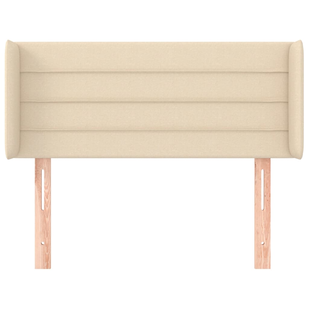 Uzglavlje s ušima krem 83x16x78/88 cm od tkanine