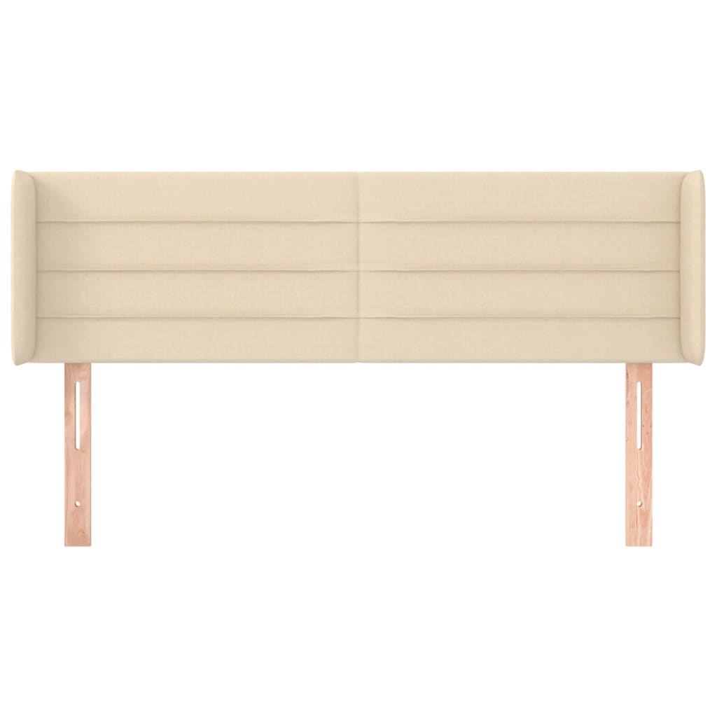Uzglavlje s ušima krem 147x16x78/88 cm od tkanine
