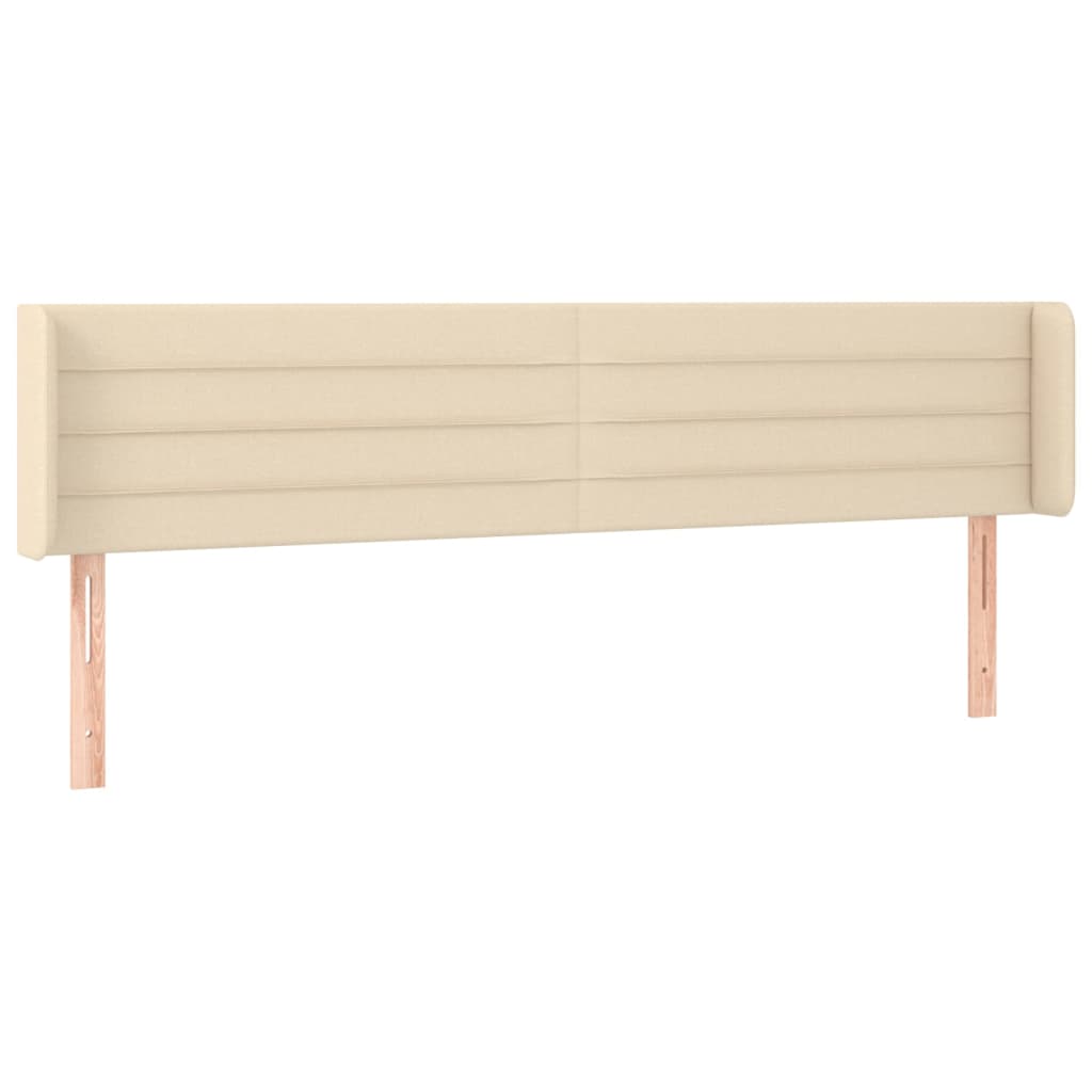 Uzglavlje s ušima krem 163x16x78/88 cm od tkanine