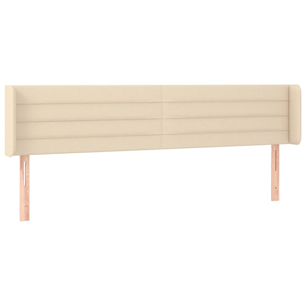 Uzglavlje s ušima krem 183x16x78/88 cm od tkanine