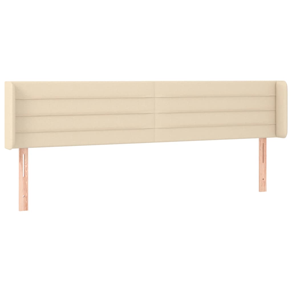 Uzglavlje s ušima krem 203x16x78/88 cm od tkanine
