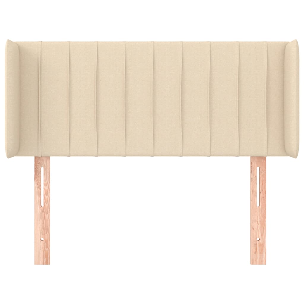 Uzglavlje s ušima krem 83x16x78/88 cm od tkanine