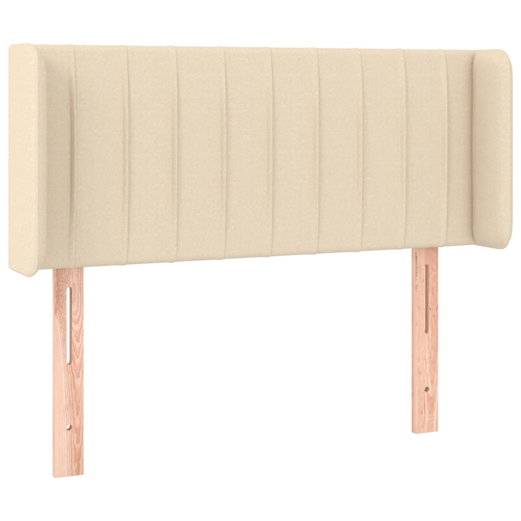 Uzglavlje s ušima krem 103x16x78/88 cm od tkanine